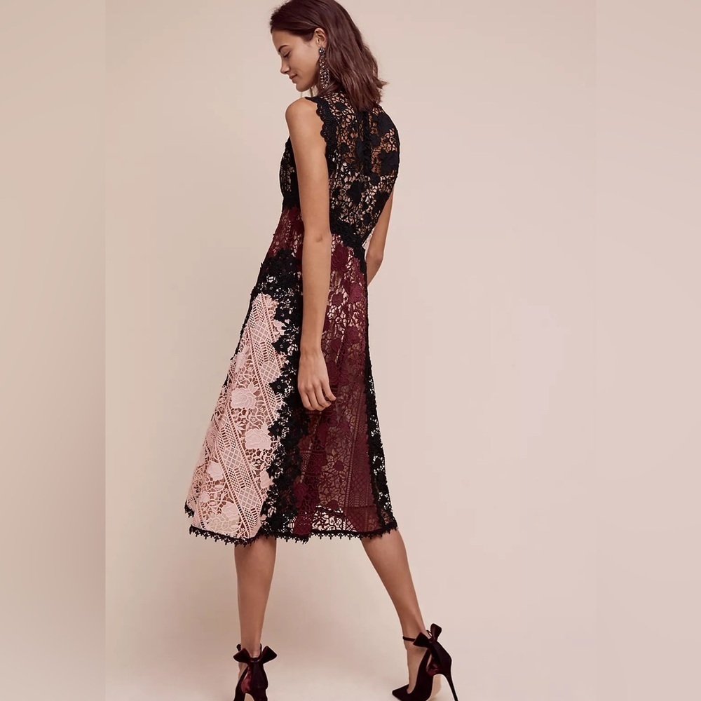 Women’s NANETTE LEPORE Opera fit and flare lace midi dress- Size 6 - Picture 2 of 13